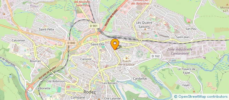 localisation de l'entreprise MONSIEUR ANDRE LACROIX  RODEZ