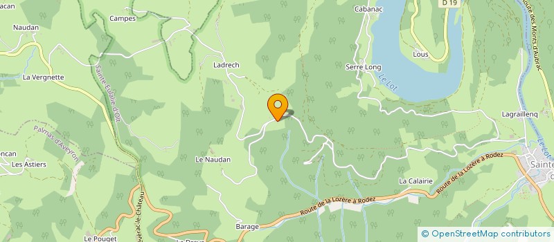 localisation de l'entreprise MONSIEUR ANDRE LADET  SAINTE-EULALIE-D OLT