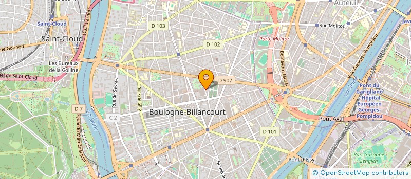 localisation de l'entreprise MONSIEUR ANDRE LADUREE à BOULOGNE-BILLANCOURT