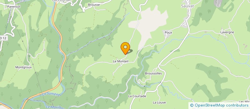 localisation de l'entreprise MONSIEUR ANDRE LAFARGE à SAUVAT