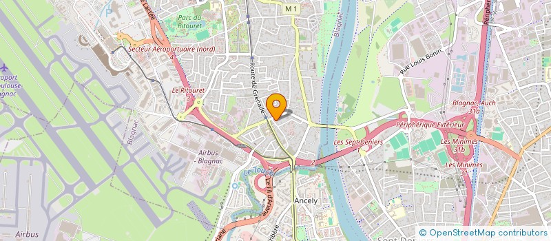 localisation de l'entreprise MONSIEUR ANDRE LAFENETRE  BLAGNAC