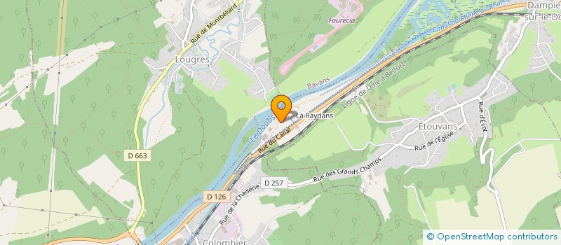 localisation de l'entreprise MONSIEUR ANDRE LAGNA à COLOMBIER-FONTAINE