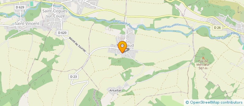 localisation de l'entreprise MONSIEUR ANDRE LAGRENEE  MEILHAUD