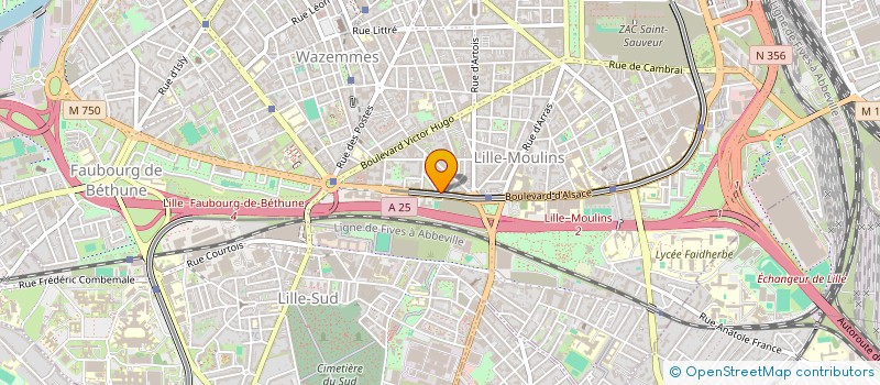 localisation de l'entreprise MONSIEUR ANDRE LALLEMENT  LILLE