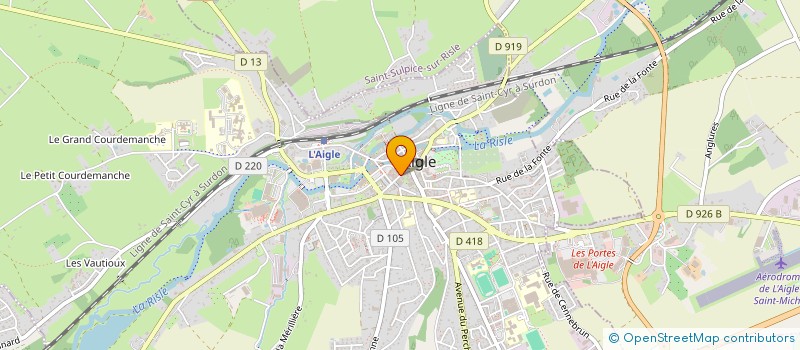 localisation de l'entreprise MONSIEUR ANDRE LAMARE à L'AIGLE