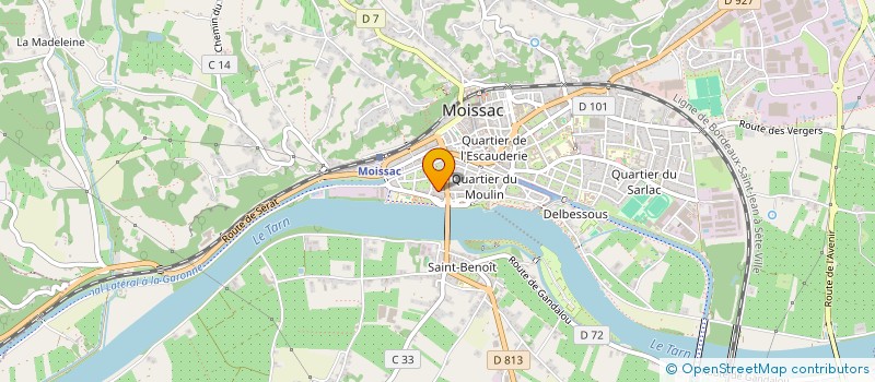 localisation de l'entreprise MONSIEUR ANDRE LAMARENIE  MOISSAC