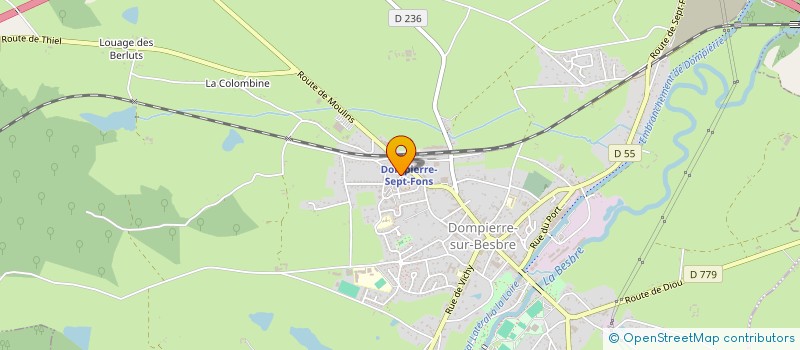 localisation de l'entreprise MONSIEUR ANDRE LAMOUCHE à DOMPIERRE-SUR-BESBRE