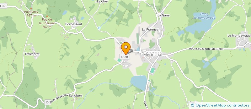 localisation de l'entreprise MONSIEUR ANDRE LAMY à MERINCHAL