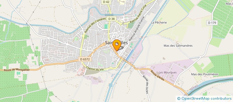 localisation de l'entreprise MONSIEUR ANDRE LAMY  SAINT-GILLES