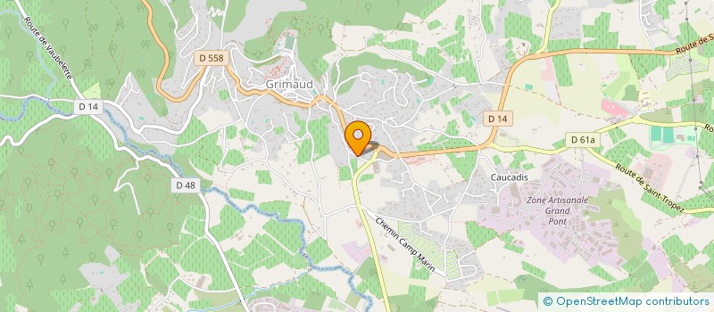 localisation de l'entreprise MONSIEUR ANDRE LANGLOIS  GRIMAUD