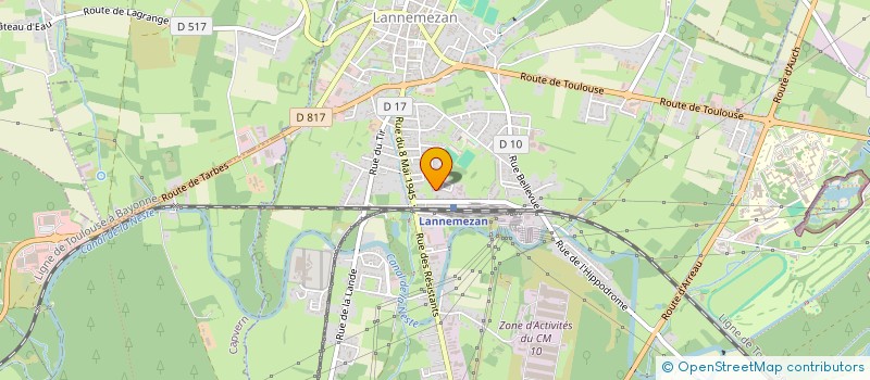 localisation de l'entreprise MONSIEUR ANDRE LAPEYRE-DELAS  LANNEMEZAN