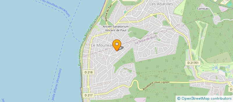 localisation de l'entreprise MONSIEUR ANDRE LAPREBANDE à LA TESTE-DE-BUCH