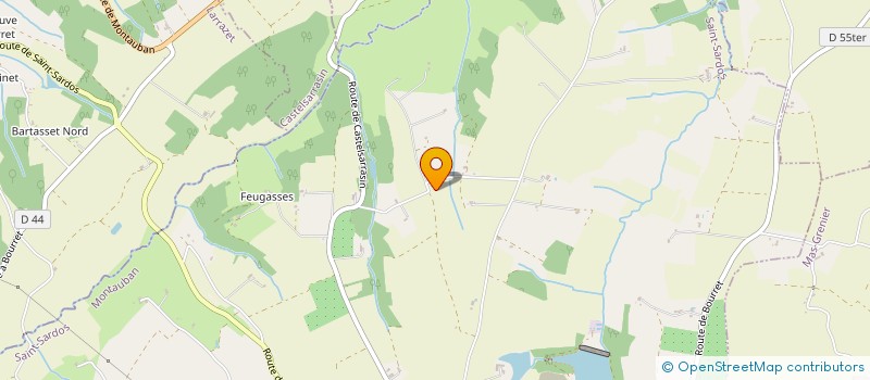 localisation de l'entreprise MONSIEUR ANDRE LASSERRE  SAINT-SARDOS