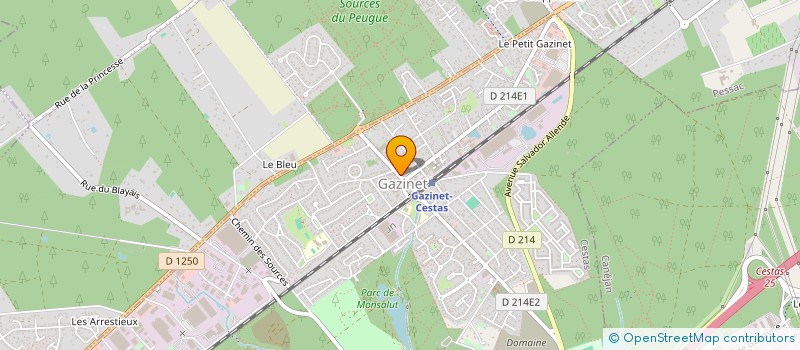 localisation de l'entreprise MONSIEUR ANDRE LASSIVA  CESTAS