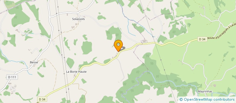 localisation de l'entreprise MONSIEUR ANDRE LATREILLE  SAINT-AMANS-DES-COTS