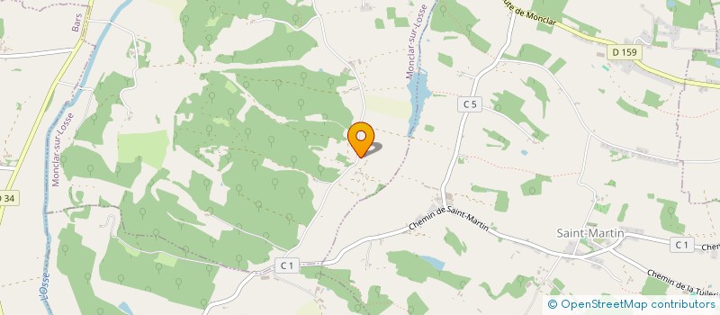 localisation de l'entreprise MONSIEUR ANDRE LATTERRADE-SAINT VIGNES  MONCLAR-SUR-LOSSE