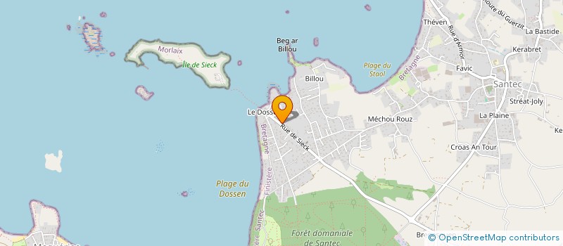 localisation de l'entreprise MONSIEUR ANDRE LAURANS  SANTEC