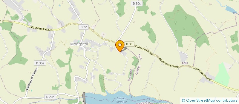 localisation de l'entreprise MONSIEUR ANDRE LAURAS  MONTPITOL