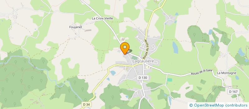 localisation de l'entreprise MONSIEUR ANDRE LAVAL à LAGRAULIERE