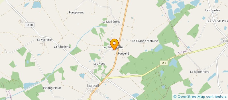 localisation de l'entreprise MONSIEUR ANDRE LAVEAU à LUREUIL