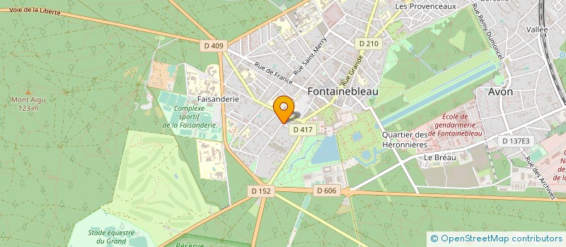 localisation de l'entreprise MONSIEUR ANDRE LAVERGNE à FONTAINEBLEAU