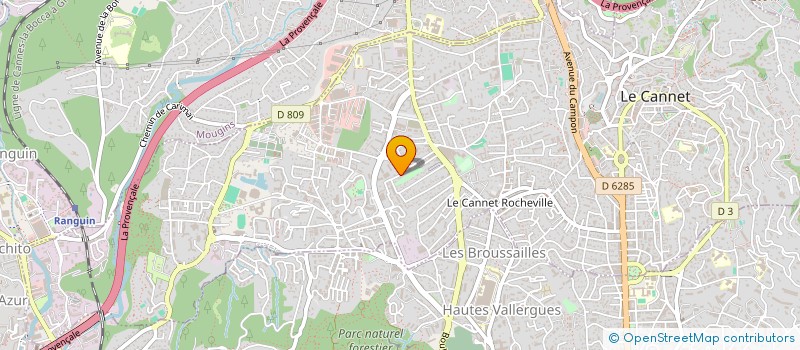 localisation de l'entreprise MONSIEUR ANDRE LAVERGNE à LE CANNET