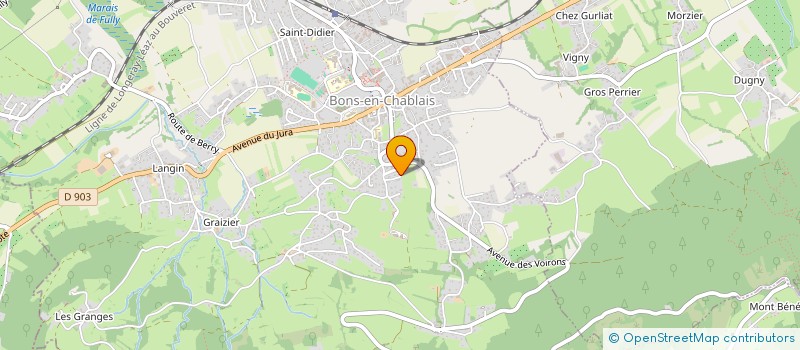 localisation de l'entreprise MONSIEUR ANDRE LAVY  BONS-EN-CHABLAIS