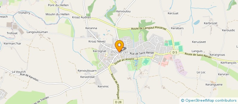 localisation de l'entreprise MONSIEUR ANDRE LE BARS  PLOUARZEL