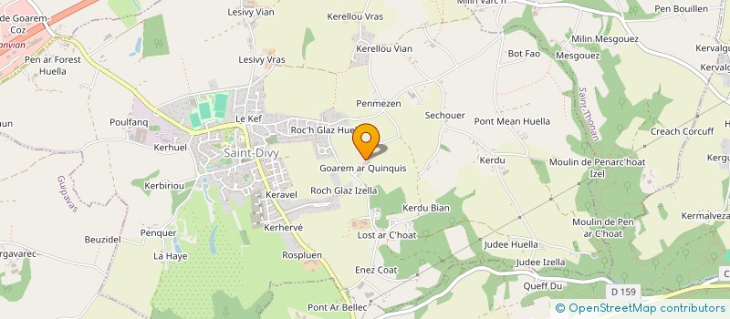 localisation de l'entreprise MONSIEUR ANDRE LE BEC  SAINT-DIVY