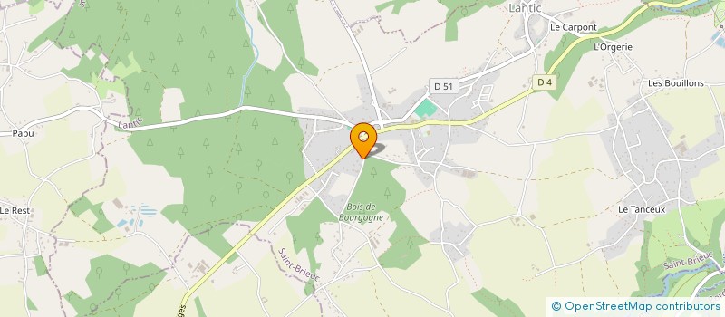 localisation de l'entreprise MONSIEUR ANDRE LE BRETON  LANTIC