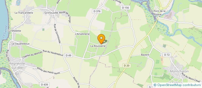 localisation de l'entreprise MONSIEUR ANDRE LE BRETON  REGNEVILLE-SUR-MER