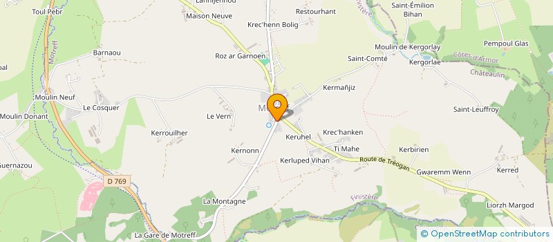 localisation de l'entreprise MONSIEUR ANDRE LE COZ  SAINT-HERNIN