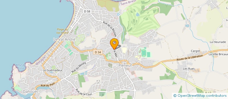localisation de l'entreprise MONSIEUR ANDRE LE DEUC  PLENEUF-VAL-ANDRE