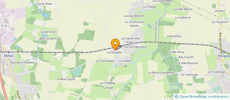 localisation de l'entreprise MONSIEUR ANDRE LE DUC  MINIAC-MORVAN