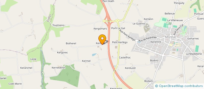 localisation de l'entreprise MONSIEUR ANDRE LE GUELVOUT  MOREAC