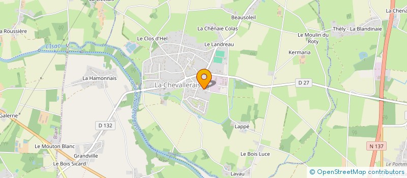 localisation de l'entreprise MONSIEUR ANDRE LE GUYADER  LA CHEVALLERAIS