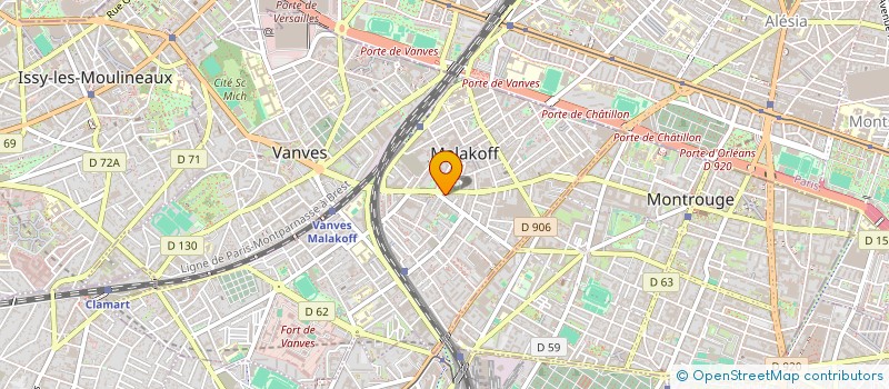 localisation de l'entreprise MONSIEUR ANDRE LE HOUEZEC  MALAKOFF