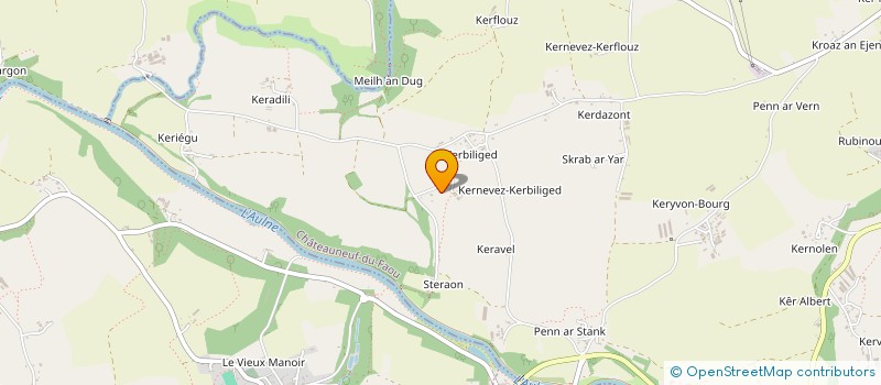 localisation de l'entreprise MONSIEUR ANDRE LE LAY à CHATEAUNEUF-DU-FAOU