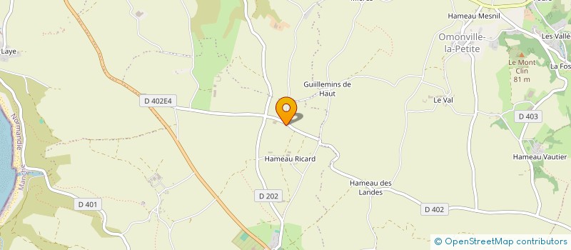 localisation de l'entreprise MONSIEUR ANDRE LE MELTIER  LA HAGUE