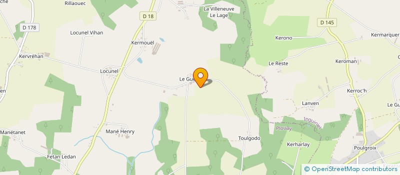 localisation de l'entreprise MONSIEUR ANDRE LE MOELLIC à PLOUAY