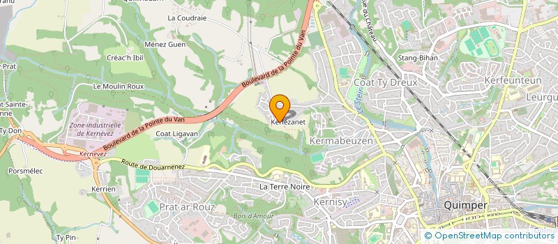 localisation de l'entreprise MONSIEUR ANDRE LE SERGENT  QUIMPER