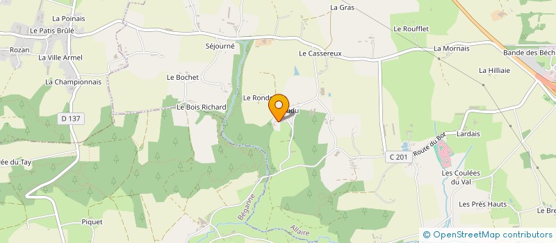 localisation de l'entreprise MONSIEUR ANDRE LE THIEC  BEGANNE