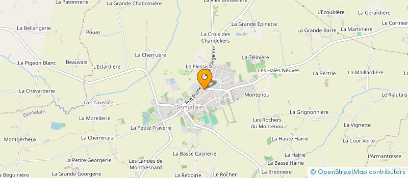 localisation de l'entreprise MONSIEUR ANDRE LEBRUN  DOMALAIN