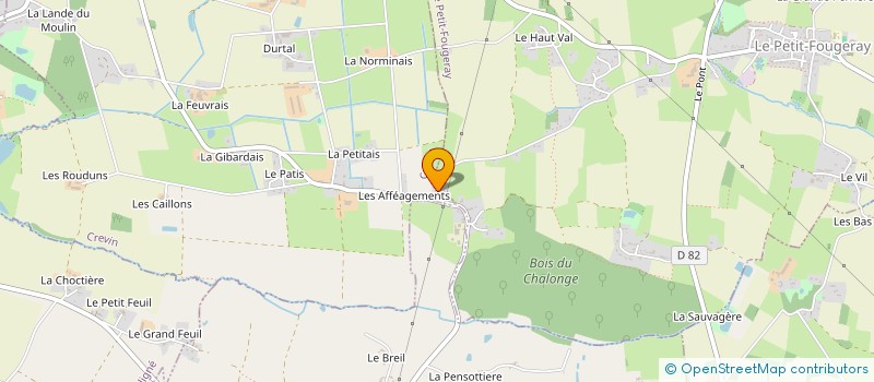 localisation de l'entreprise MONSIEUR ANDRE LECOMTE à LE PETIT-FOUGERAY