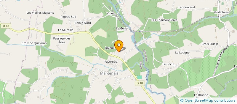 localisation de l'entreprise MONSIEUR ANDRE LEDEVEHAT  MARCENAIS