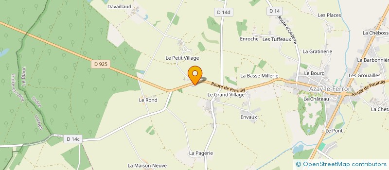 localisation de l'entreprise MONSIEUR ANDRE LEDOUX à AZAY-LE-FERRON