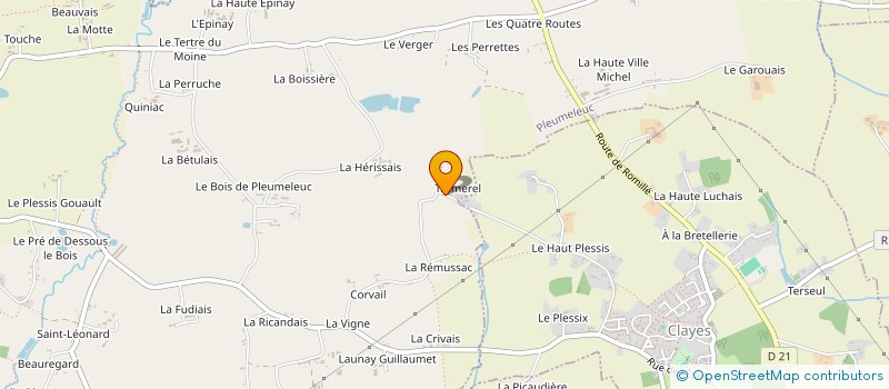localisation de l'entreprise MONSIEUR ANDRE LEFEUVRE à PLEUMELEUC