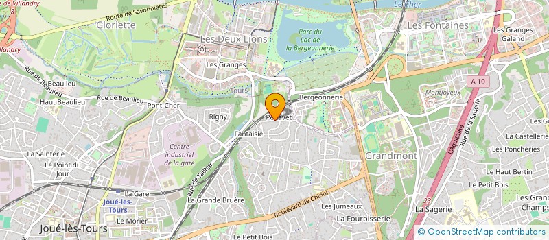 localisation de l'entreprise MONSIEUR ANDRE LEFRANC à JOUE-LES-TOURS