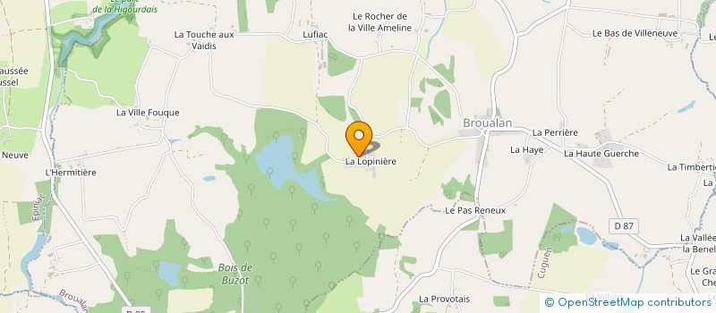 localisation de l'entreprise MONSIEUR ANDRE LEGRAND  BROUALAN