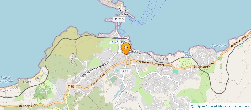 localisation de l'entreprise MONSIEUR ANDRE LEGRAND à L'ILE ROUSSE